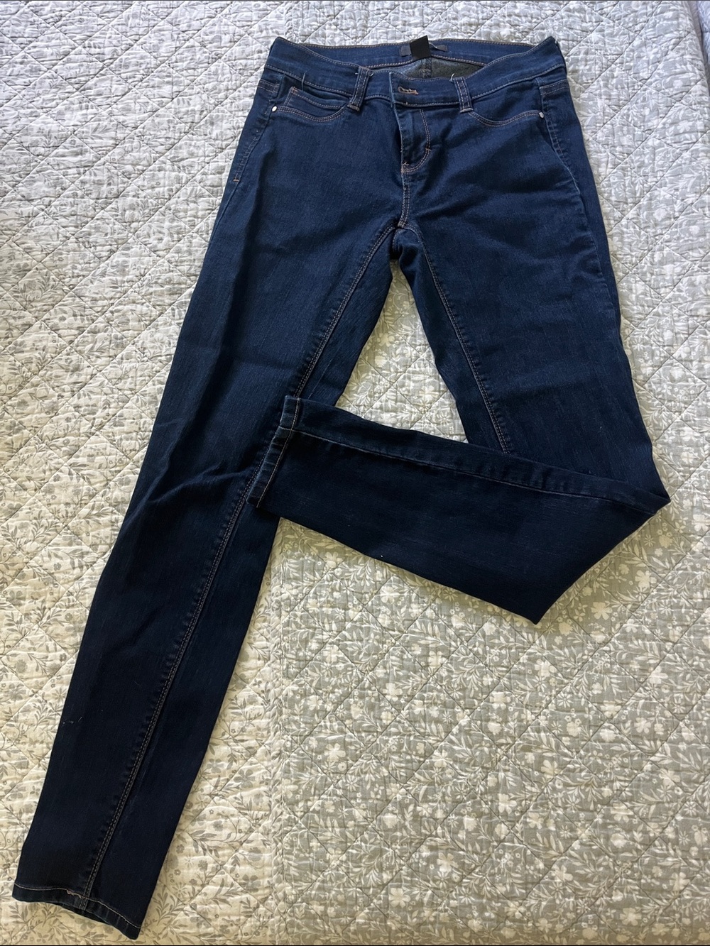 White House Black Market Dark Blue Skinny Jeans